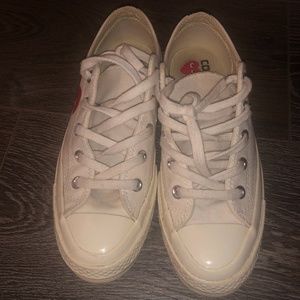 COMME des GARÇONS White Play X Converse Chuck Tayl